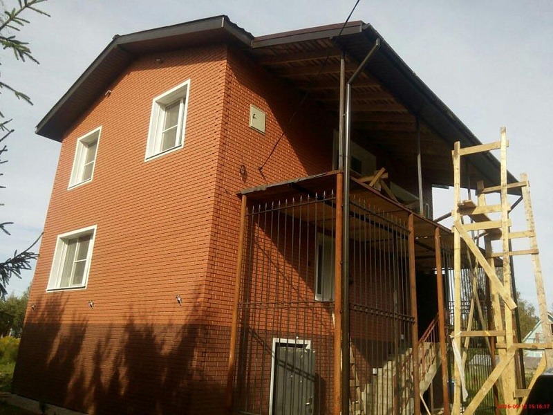 Облицовка фасадными панелями (Кобрино)