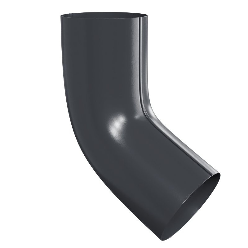 Колено сливное D100 (60°) Foramina PUR D125/100, RAL 7024
