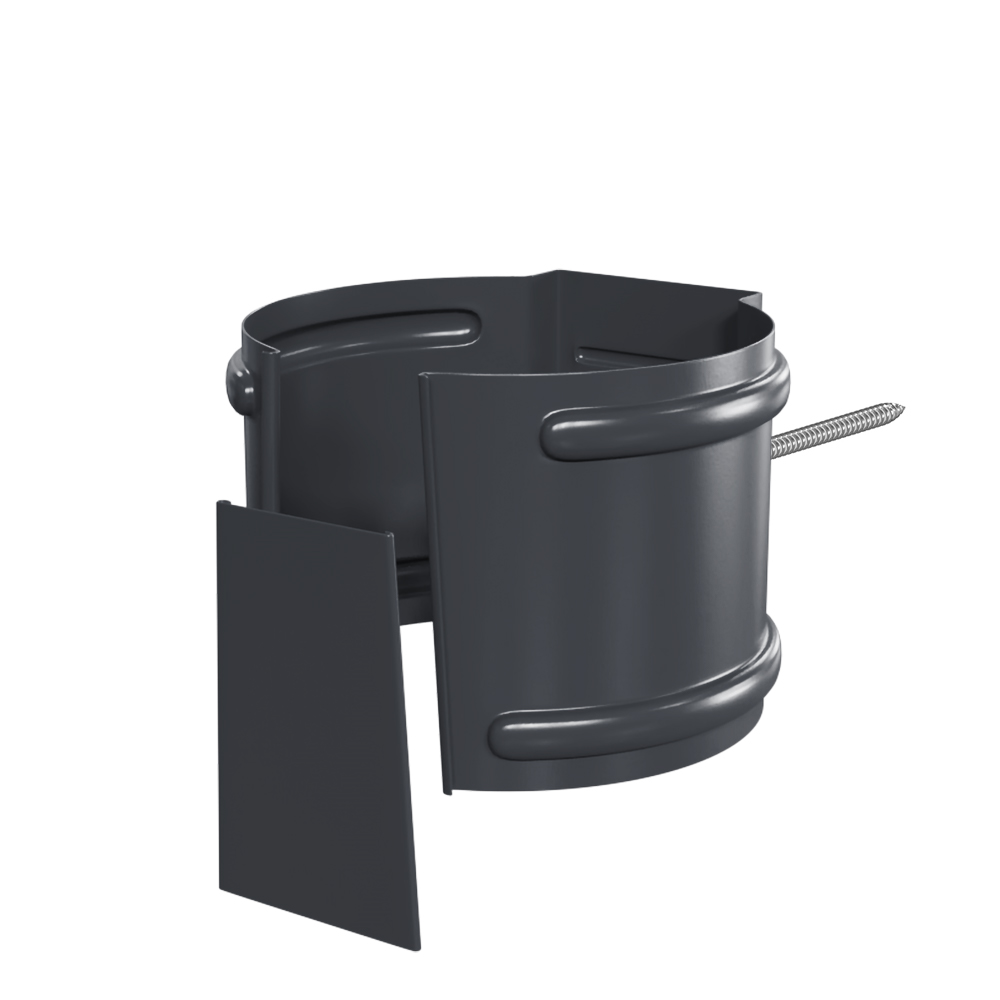 Держатель трубы D100 (на кирпич) Foramina PUR D125/100, RAL 7024