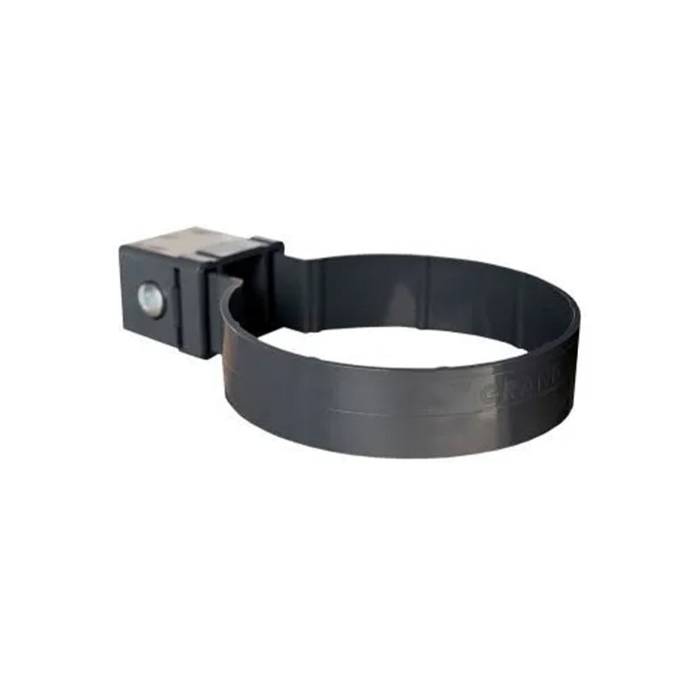 Хомут трубы Kliker ПВХ (GL 120/90 мм) RAL 7024 графит