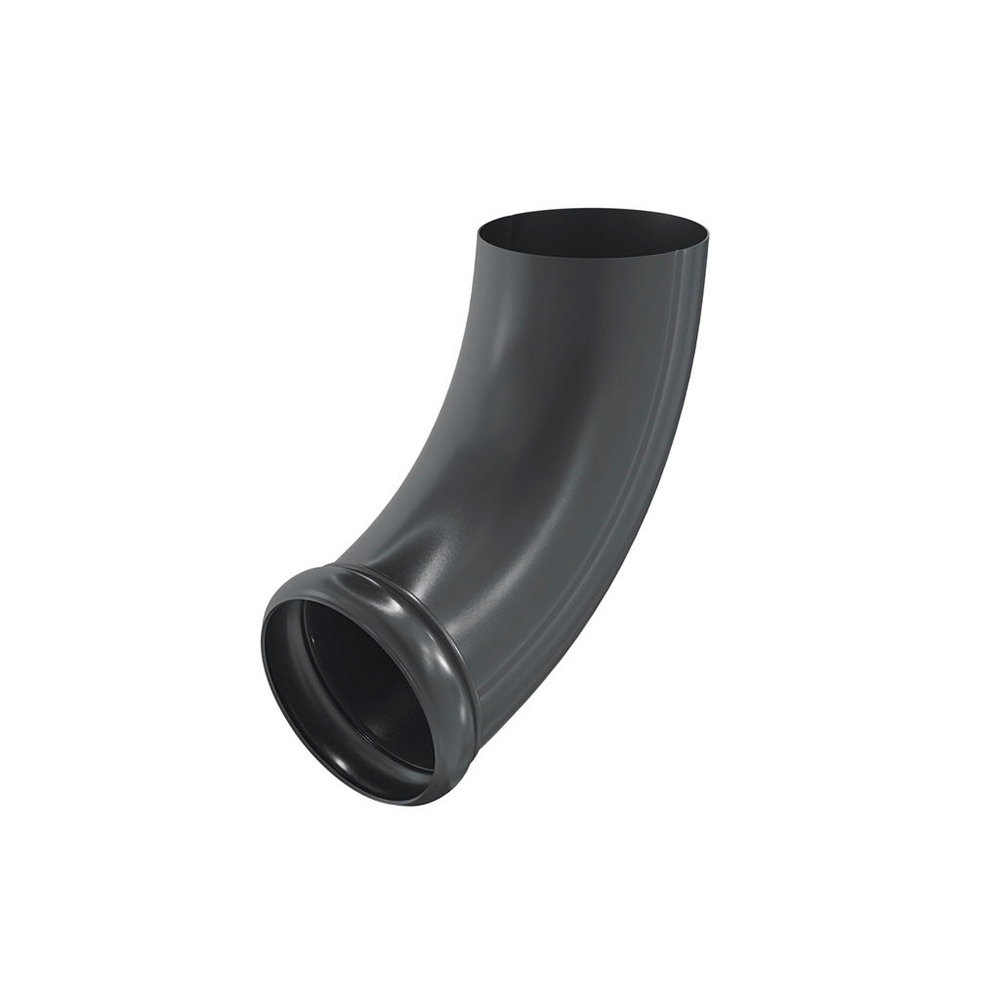Отвод трубы декорированный Aquasystem PU, 125/90 RAL7024