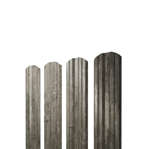 Штакетник Twin Фигурный Grand Line 0,45 Colority Print Nordic Wood