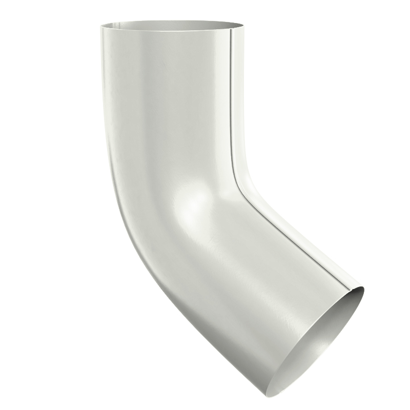 Колено сливное D100 (60°) Foramina PUR D125/100, RAL 9010