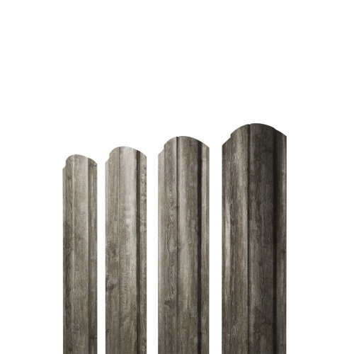 Штакетник Полукруглый Slim Фигурный Grand Line 0,45 Colority Print Nordic Wood
