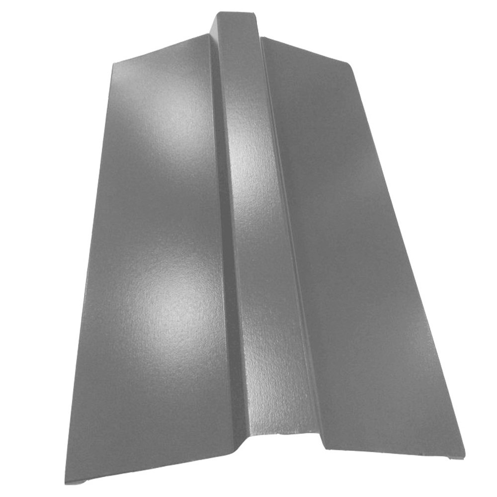 Планка конька плоского 0.45 мм 7024 (темно-серый) ПЭ (100x26x35x26x100) 2 м