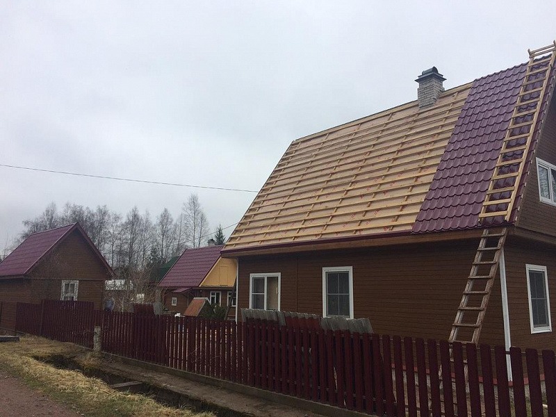 Монтаж металлочерепицы ГрандЛайн в Приветнинское
