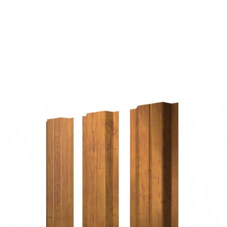 Штакетник П-образный Grand Line 0,45 Colority Print Golden Wood