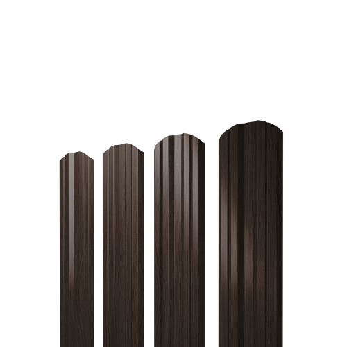 Штакетник Twin Фигурный Grand Line 0,45 Colority Print Coffee Wood