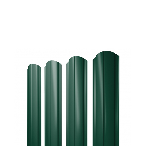 Штакетник Полукруглый Slim Фигурный Grand Line 0,5 Velur RAL 6005