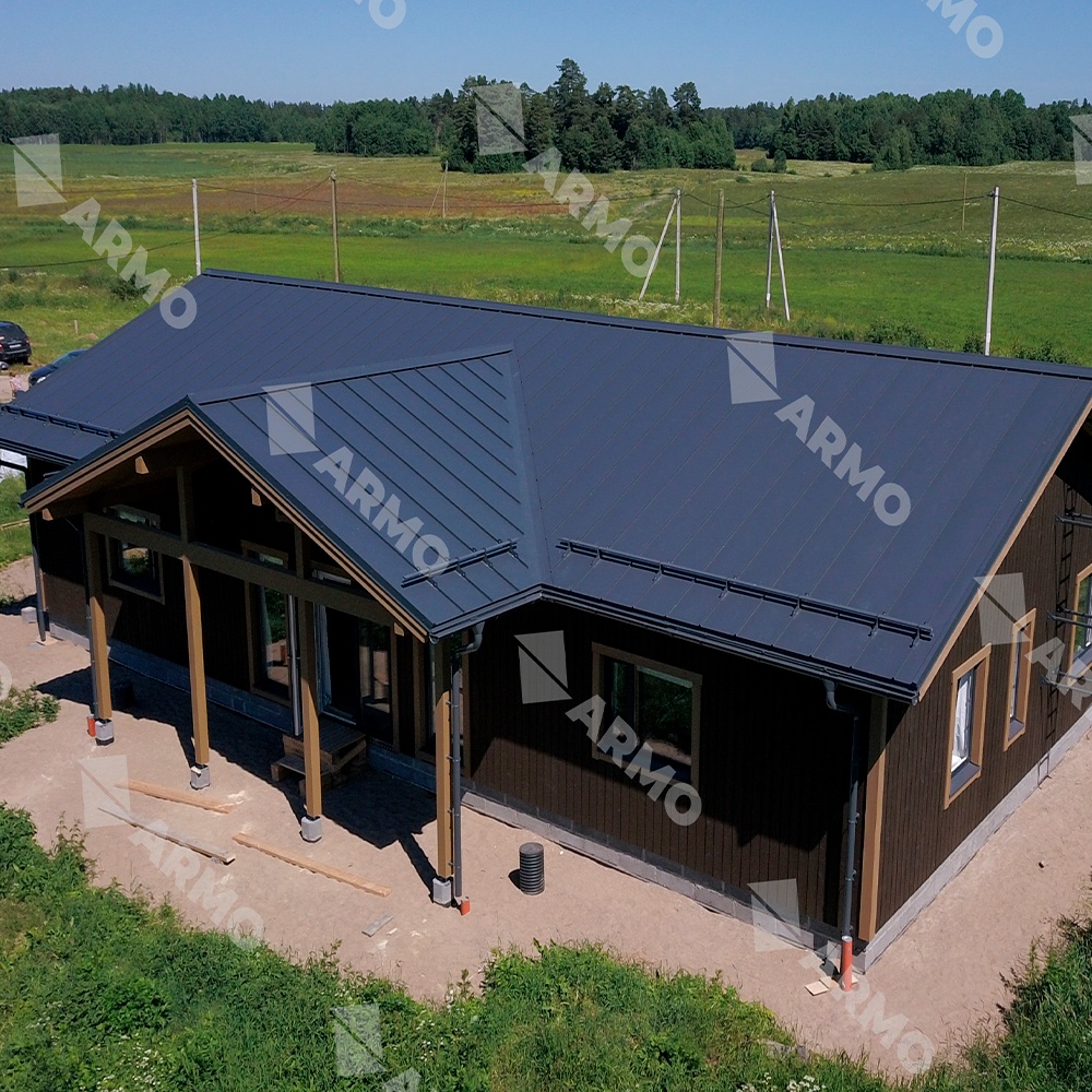 Самозащелкивающийся фальц ARMO 0,5 мм Rooftop Бархат Zn180 RAL7024