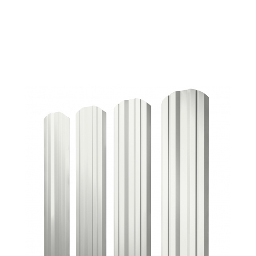 Штакетник Twin Фигурный Grand Line 0,45 Drap RAL 9003