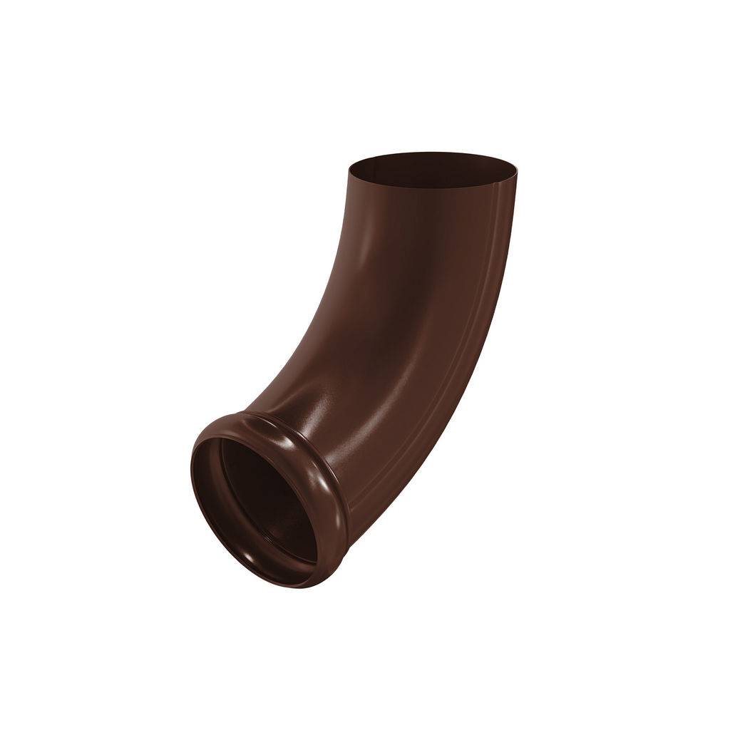 Отвод трубы декорированный Aquasystem PU, 125/90 RAL8017
