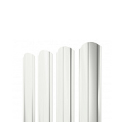 Штакетник Полукруглый Slim Фигурный Grand Line 0,5 Velur RAL 9003