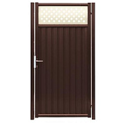 Калитка Grand Line Эстет Плюс 2,0х1 RAL 8017/1014 (коричневый)