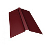 Планка конька плоского 0.45 мм 3005 (темно-красный) ПЭ (100x26x35x26x100) 2м