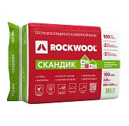 Роквул Лайт Баттс Скандик (800х600х100мм) 0,288м3/уп