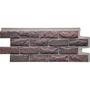 Фасадная панель Grand Line Колотый камень Design Plus Кофе