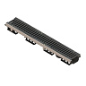 Standart Park Лоток водоотводный пластиковый с решеткой щелевой чугунной (кл. C) PolyMax  Drive 1000х160х96 мм