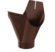 Воронка желоба Aquasystem D 125/90мм RAL8017 PU