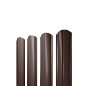 Штакетник Полукруглый Slim Фигурный Grand Line 0,45 PE-Double RAL 8017
