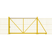 Ворота откатные вправо Grand Line Profi 2,03x6 RAL 1021 (желтый)