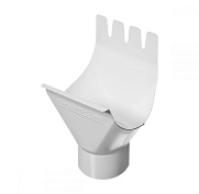 Воронка желоба Grand Line d=125/90 (RAL 9003 Белый) ПЭ