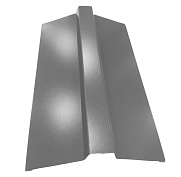 Планка конька плоского МП 0.50 мм Grey (темно-серый) Valori 150х150-2000 мм