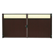 Ворота Grand Line Эстет Плюс 2,0x3,6 RAL 8017/1014 (коричневый)