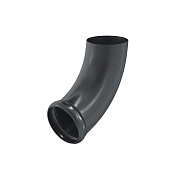 Отвод трубы декорированный Aquasystem PU, 125/90 RAL7024