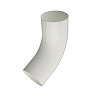 Колено стока Grand Line (RAL 9003 Белый) ПЭ