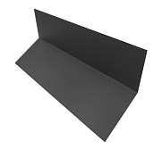 Планка примыкания верхняя 0.45 мм 7024 (темно-серый) ПЭ (110x125) 2 м
