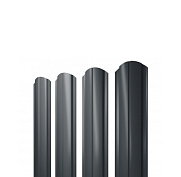 Штакетник Полукруглый Slim Фигурный Grand Line 0,5 Velur RAL 7016