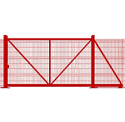 Ворота откатные вправо Grand Line Profi 2,03x6 RAL 3005 (вишневый)