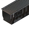 Standart Park Лоток водоотводный пластиковый с решеткой ячеистой стальной PolyMax Basic 1000х385х348 мм
