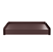 Отлив металлический 4For + STOPPER, 150 мм RAL 8017 (шоколад)