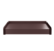 Отлив металлический 4For + STOPPER, 150 мм RAL 8017 (шоколад)