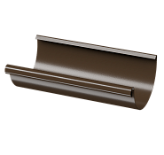 Желоб полукруглый Döcke STAL PREMIUM 125мм, 3 м Каштан RAL 8017