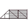 Ворота откатные вправо Grand Line Profi 2,03x6 RAL 8017 (коричневый)