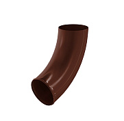 Отвод трубы Aquasystem 125/90 RAL8017 PU