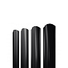Штакетник Полукруглый Slim Фигурный Grand Line 0,5 Satin RAL 9005